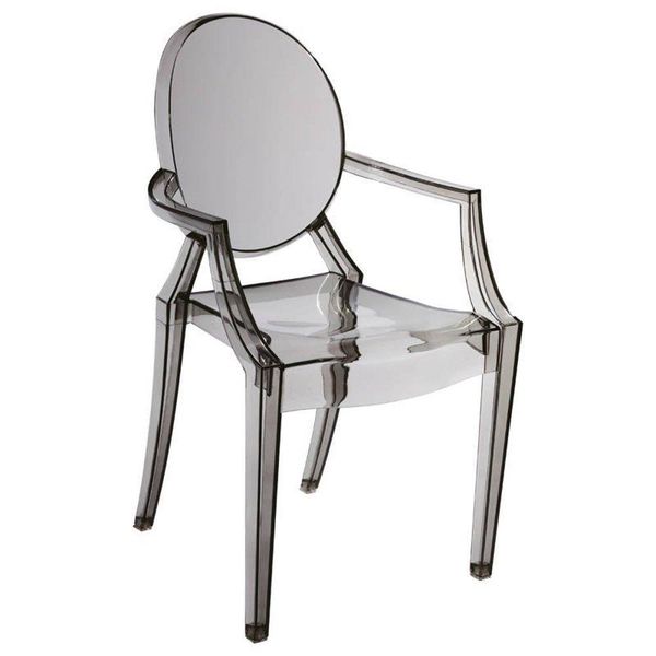 Nowoczesne krzesło SPIRIT MH-006CH-S Moos z podłokietnikami dymione zdjęcie 1