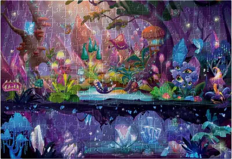 Puzzle 500 elementów. Metallic Fantasy. Magiczny las zdjęcie 3