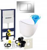 ZESTAW PODTYNKOWY WC 7W1 STELAŻ GEBERIT +MISA TORNADO SLIM +PRZYCISK
