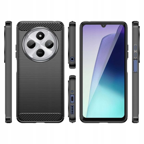 Spacecase Carbon Xiaomi 14C/Poco C75 4G Black zdjęcie 4