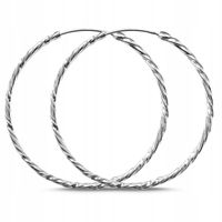 KLASYK. PIĘKNE KOLCZYKI KOŁA KÓŁKA SKRĘCANE SREBRO