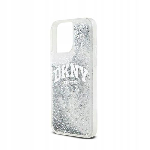 Etui do iPhone 15 Pro Max DKNY Liquid Glitter Case Cover Plecki Białe na Arena.pl