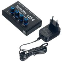 Mixer Liniowy 4-kanałowy do instrumentów i efektów + Zasilacz Rockboard LM4