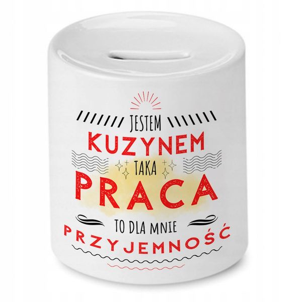 Skarbonka Dla Kuzyna Na Urodziny Prezent Z Nadrukiem Ze Zdjęciem zdjęcie 1