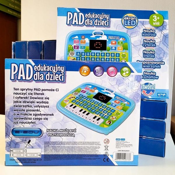 LAPTOP TABLET DOTYKOWY EDUKACYJNY KOMPUTER LCD PL zdjęcie 1