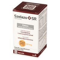 Szelazo + Sr 60 kapsułek żelazo 30 mg