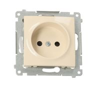 Simon54 Gniazdo wtyczkowe podjedyncze bez uziemienia DG1Z.01/41 beżowy