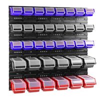 Tablica warsztatowa narzędziowa 80 x 80 cm + 36 kuwet