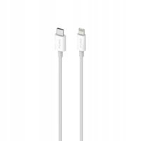 Kabel Przewód SBS Plain USB-C - Lightning 2 metry Biały