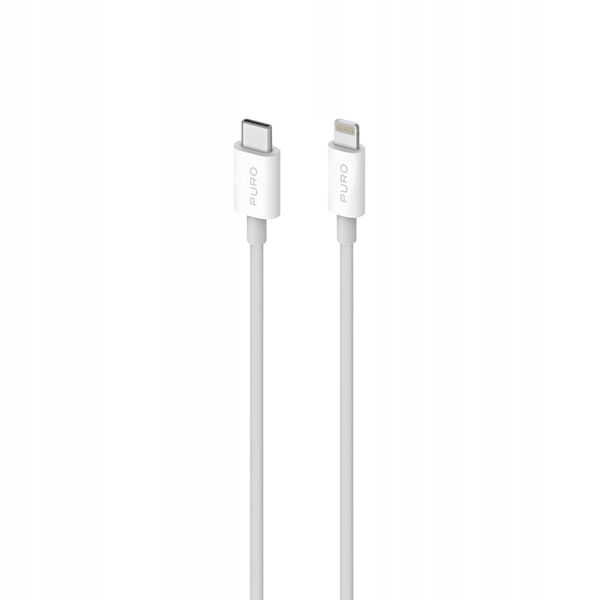 Kabel Przewód SBS Plain USB-C - Lightning 2 metry Biały zdjęcie 1
