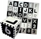 MATA EDUKACYJNA ALFABET PUZZLE PIANKOWE 180x180CM