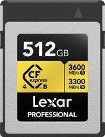 Karta pamięci Lexar CFexpress 4.0 Pro Gold R3600/W3300 512GB