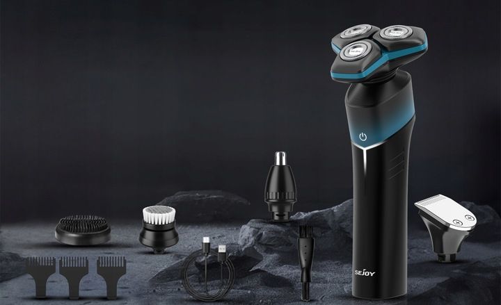 GOLARKA MĘSKA MASZYNKA DO GOLENIA TRYMER DO NOSA 5W1 Z OŚWIETLENIEM LED zdjęcie 6