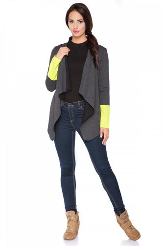 Bluza Damska Model D2 Dark Grey/Limonka - RaWear  36 na Arena.pl