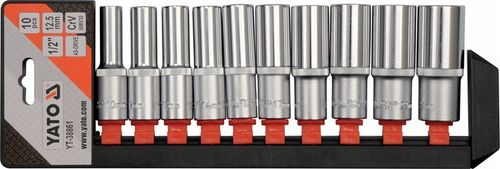 Zestaw nasadek długich 1/2", 10 szt. YATO YT-38861 na Arena.pl
