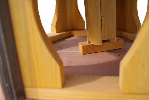 Duży Karmnik dla ptaków do stojaka drewno z wsypem KW62 antracyt-tik PL na Arena.pl