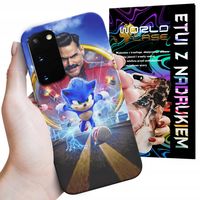 ETUI CASE DO SAMSUNG S20 - SONIC SONIK WZORY Z BAJEK MARIO PLECKI