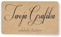 Naklejki z LOGO firmy ETYKIETY REKLAMOWE z twoim nadrukiem 6x3 cm 100 szt