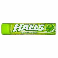 20 SZTUK - HALLS LIME FRESHMINT FLAVOUR 33,5G LIMONKA Z WITAMINĄ C