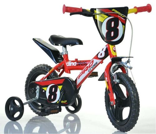 Rower dziecięcy Dino 123GLN czerwony 12" na Arena.pl