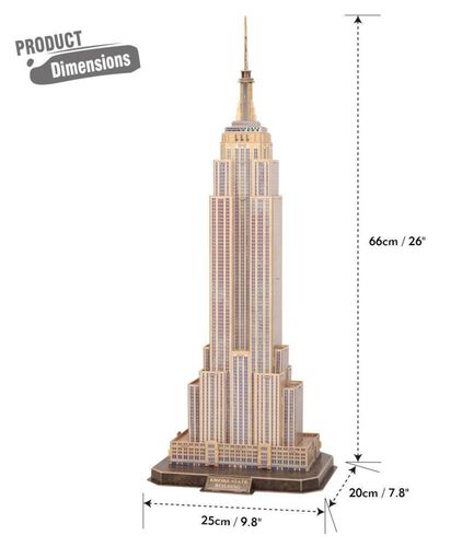 puzzle 3d national geo- emppire state building 977 na Arena.pl