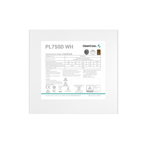 Zasilacz DeepCool PL750D 750W 80+ Bronze Biały na Arena.pl