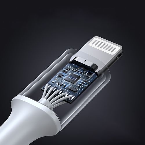 kabel przewód usb-c - iphone lightning mfi 1m - srebrny na Arena.pl
