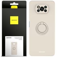 ETUI MATOWE DO POCO X3 PRO / NFC SPACECASE SILICONE RING SILIKONOWE + SZKŁO