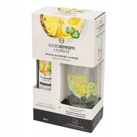 Baza do koktajli SodaStream Ananas Jalapeno 330ml + Butelka 1l + książka