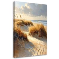 Obraz do salonu sypialni biura, Plaża z Wydmami nad Morzem