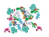 Konfetti papierowe Podwodny Świat morskie opowieści powodni przyjaciele 36 szt.