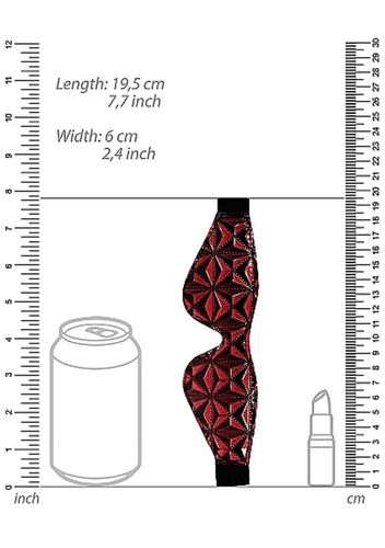 luxury eye mask - burgundy na Arena.pl