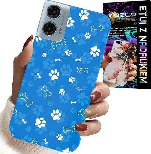 ETUI DO MOTOROLA G34 5G - ŁAPKI KOŚCI PIES PATROL WZORY DLA DZIECI na Arena.pl