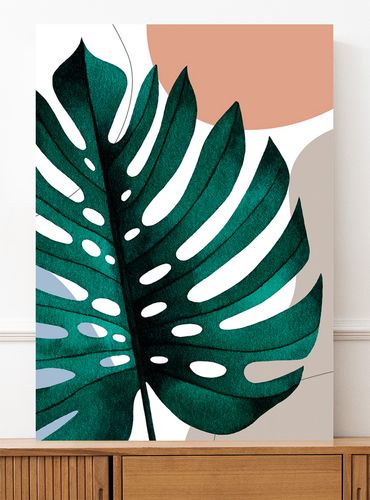 Plakat boho plakaty liść monstery 30x40 cm na Arena.pl