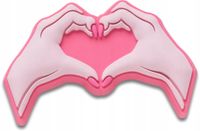 Przypinka Crocs Jibbitz Pin Do Butów Pink Heart Hands