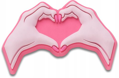 Przypinka Crocs Jibbitz Pin Do Butów Pink Heart Hands na Arena.pl