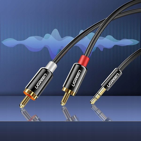 UGREEN KABEL PRZEWÓD AUDIO 3,5MM MINI JACK-2RCA 2M zdjęcie 16