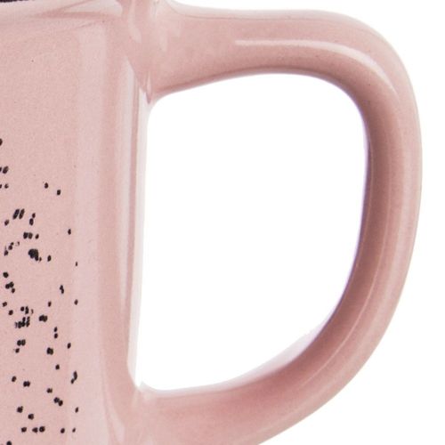 Kubek Ceramiczny do Picia Kawy Herbaty Ziół Napojów Różowy 370 ml na Arena.pl