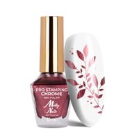 MollyNails Lakier do stempli i stampingu PRO Stamping Red Chrome Nr 10 10ml