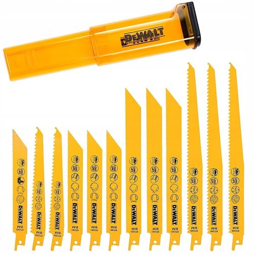 DeWALT ZESTAW 12 BRZESZCZOTÓW do PIŁY SZABLASTEJ drewno metal DT2445 na Arena.pl