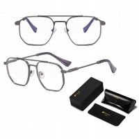PILOTKI Okulary Zerówki do KOMPUTERA Blue Light UV OPRAWKI Flexy UNISEX