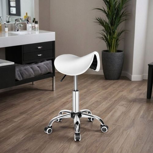 STOŁEK KOSMETYCZNY TABORET FRYZJERSKI NA KÓŁKACH REGULOWANY OBROTOWY na Arena.pl