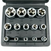 KLUCZE NASADOWE NASADKI TORX WEWNĘTRZNE KLUCZ NASADKA E4-E24 1/2, 1/4, 3/8