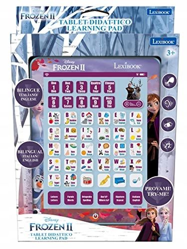 LEXIBOOK JCPAD002FZi5 Frozen Educational Bilingual Interactive Tablet, Toy zdjęcie 2
