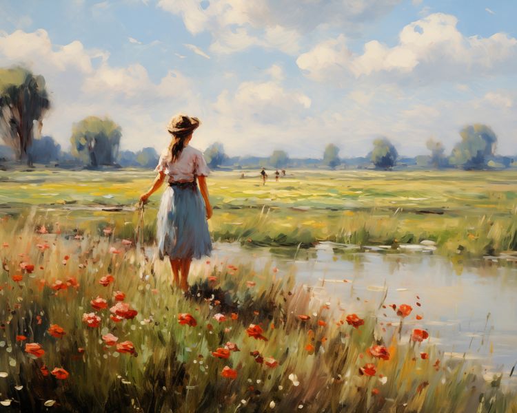 Plakat 50x40cm Wiejski Spokój zdjęcie 1