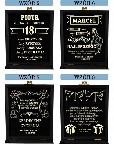 Zastrzyk gotówki prezent na urodziny 18 30 40 50 60 śmieszny pudełko grawer na Arena.pl