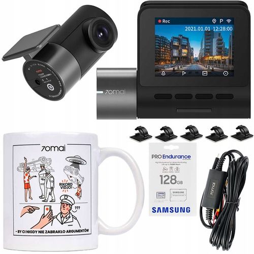 KAMERA 70MAI PRO PLUS + WSTECZNA+ 128GB+ ADAPTER na Arena.pl
