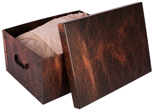 Pudełko kartonowe MAXI SKÓRA BRĄZ na Arena.pl