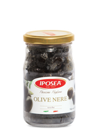 IPOSEA Suszone czarne oliwki w przyprawach 190 g
