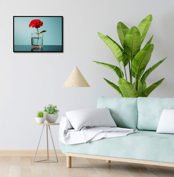 Plakat 55x40cm Kwiat w Szkle zdjęcie 4